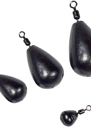 Грузило ds джиг-ріг з вертлюгом 40г (5шт/уп) ц:чорний