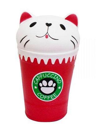 Уценка. игрушка-антистресс с ароматом "squishy котик капучино" - запачкан