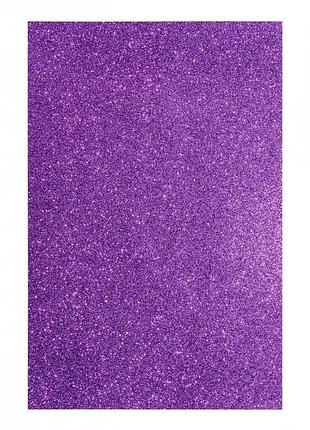 Фоаміран а4 з глітером "santi" фіолетовий eva 742684