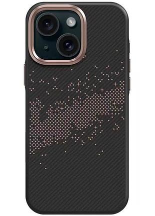 Tpu чохол monzo (magfit) для apple iphone 15 (6.1") titanium gold