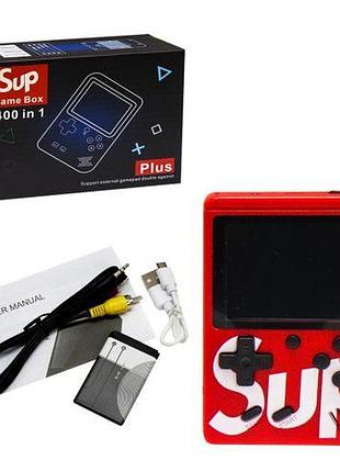 Уценка. портативная консоль "retro fc sup game box" 400 в 1 (красная) - не работает