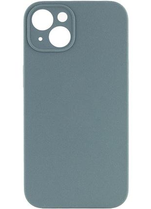 Чехол silicone case full camera protective (aa) no logo для apple iphone 13 (6.1") бордовый / plum зелений / pine green