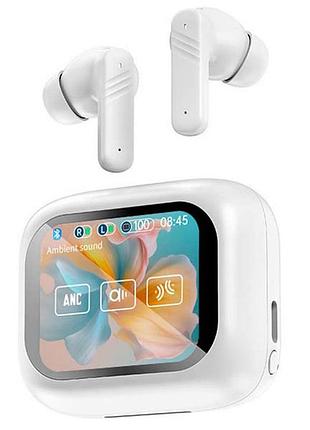Наушники беспроводные lx-10 tws earbuds с led дисплеем. цвет: белый