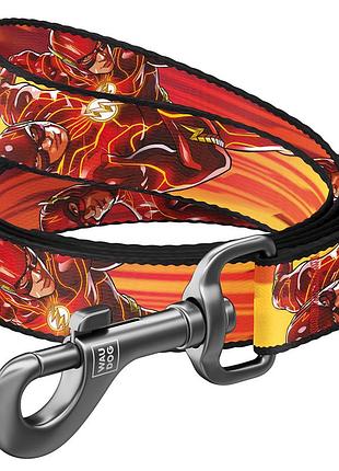 Поводок для собак нейлоновый waudog nylon рисунок "скорость флэша", s, ш 15 мм, дл 122 см