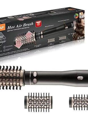 Фен браш стайлер с вращающейся насадкой raf r.421 электрическая расческа