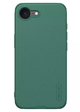 Чехол nillkin matte pro для apple iphone 16e (6.1") синий / blue чехлы, зеленый / deep green, пластик, ультратонкий, накладка