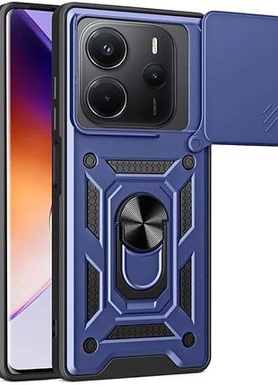 Ударостійкий чохол camshield serge ring для xiaomi redmi note 14 4g (europe version) синий