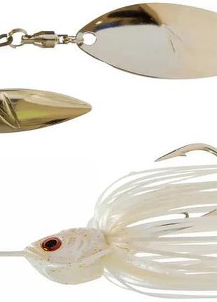 Спиннербейт z-man slingbladez double willow spinnerbait 1/2oz pearl ghost