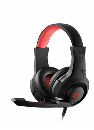 Навушники havit gaming hv-h2031d 2х3,5мм+usb black/blue+мікрофон