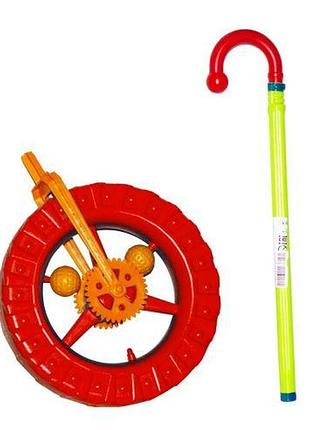 Уценка. каталка "чудо колесо" (красная) - нет палки
