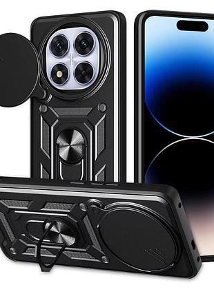Ударостійкий чохол camshield serge ring для xiaomi redmi note 14 pro 4g чорний