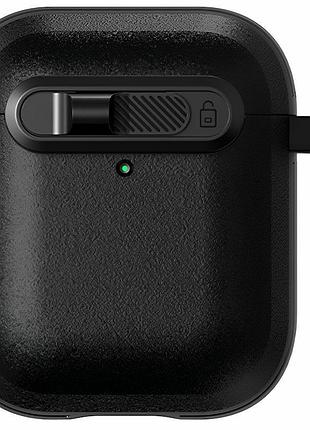 Футляр frosted для навушників airpods 1/2 black