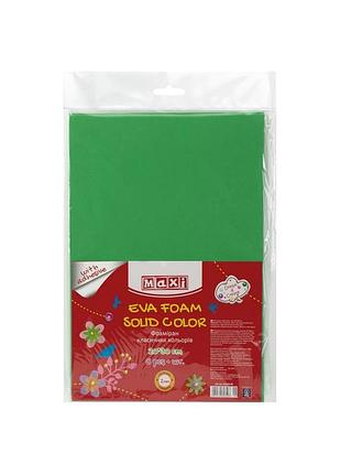 Фоаміран а4 "maxi" клейкий, зелений, 2мм mx61786
