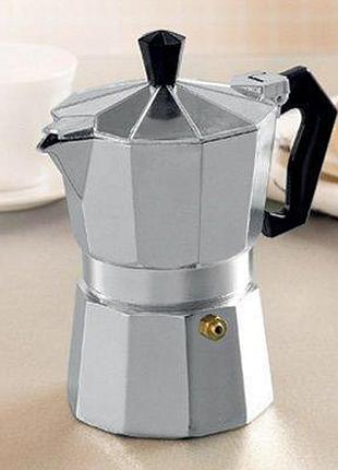 Гейзерная кофеварка с острыми ребрами 6 чашек bn-156