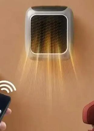 Обогреватель портативный с пультом heater turbo 800 вт керамический мини обогреватель дуйчик от сети