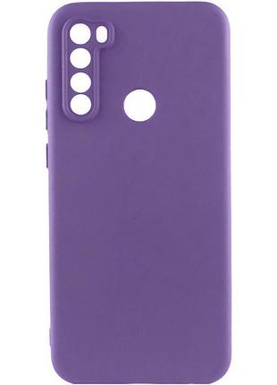 Чехол tpu getman liquid silk full camera для xiaomi redmi note 8t фиолетовый / amethyst