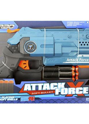 Пістолет ігровий механічний з м'якими набоями вт306