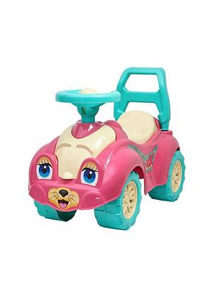Машина каталка - толокар "технок" "киця" рожева 0823