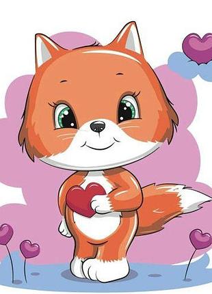 Картина за номерами "лишеня" 30х30 см