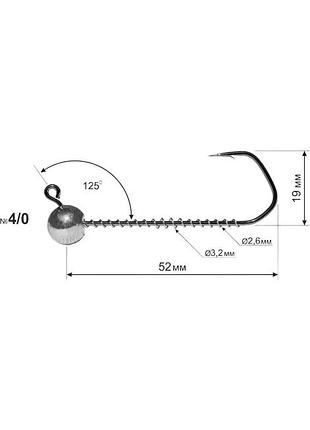 Джиг головка ds barbarian 25g #4/0 (3шт/уп)