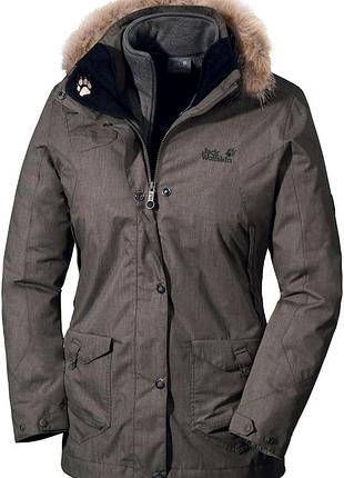 Jack wolfskin texapore женский пуховик куртка с ветром влагозащита
