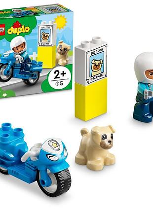 Конструктор "lego" duplo поліцейський мотоцикл 10967