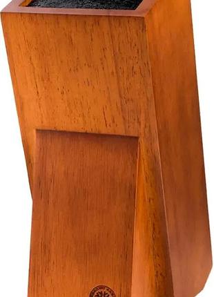 Подставка для ножей boker knife block gusto wood. цвет - brown