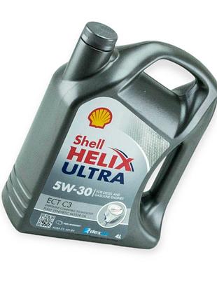 Масло моторное shell 5w-30 helix ultra ect с3 4л