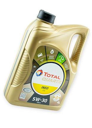 Масло моторное total 5w-30 quartz ineo ecs c2 4л