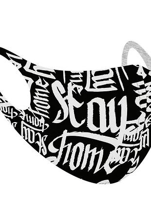 Маска защитная сollar с рисунком "буквы", размер l