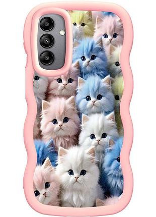 Чохол tpu cloudy pictures для samsung galaxy a26 5g butterflies kittens
