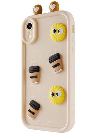 Чохол tpu toys case with ears для apple iphone xr (6.1") sand