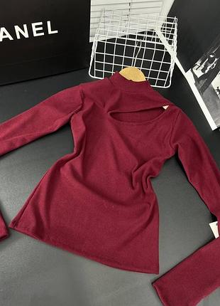 Кофта лонгслів жіночий базовий