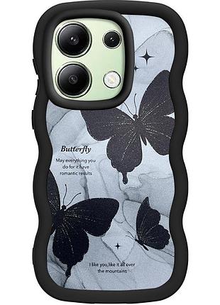 Чохол tpu cloudy pictures для xiaomi redmi note 13 4g butterflies