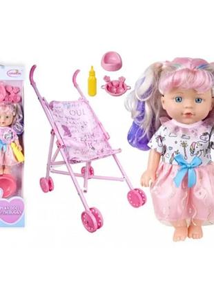 Коляска з лялькою, аксесуари, 2 види hx830-3/4