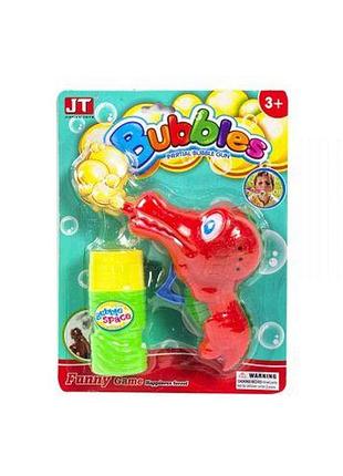 Уценка. пистолет с мыльными пузырями "крокодил" (красный) - повреждена упаковка