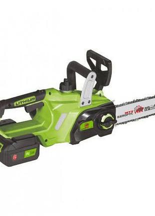 Акумуляторна ланцюгова пилка chain saw 16″, 36v, зарядне+ 2 акумулятори, потужна садова пилка