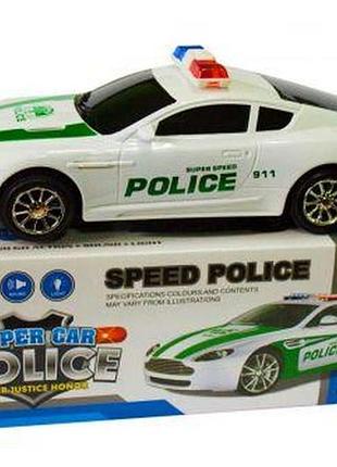 Уценка. машина "полиция" на батарейках - отсутсвует музыка, не ездит