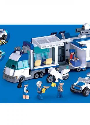 Конструктор "sluban" поліція, трейлер, транспорт, 510 деталей, m38-b1219