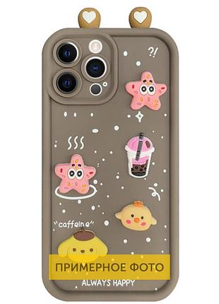 Чохол tpu toys case with ears для xiaomi redmi note 14 pro 4g brown