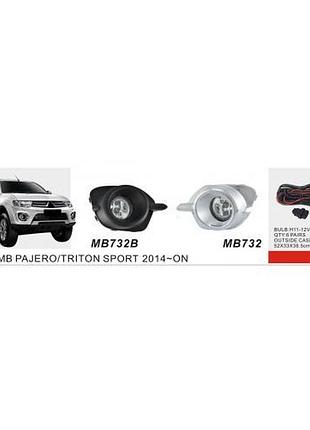 Фары дополнительного света mitsubishi pajero sport 2013-16 h11 12v 55w для улучшения видимости на дороге ve-33