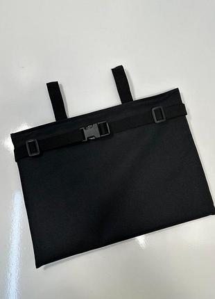 Тактичний каремат на кнопці 15мм чорний для військових умов захист від травм при сидінні dm-11