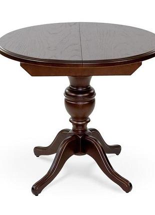 Стіл обідній гермес д=89 ( +38 ), т.горіх