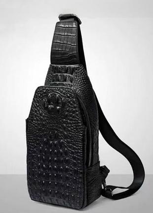 Стильна шкіряна сумка-слінг32*16*10