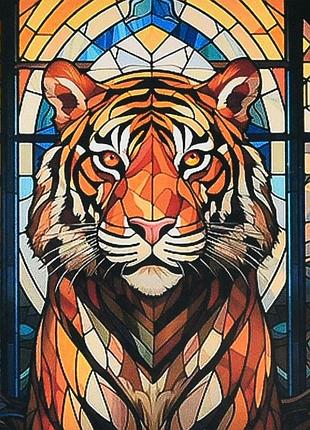 Алмазная мозаика "могучий взгляд" deex16291 не полная выкладка 30х30 см