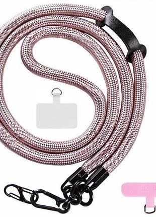 Шнурок (10мм) 120см rose gold