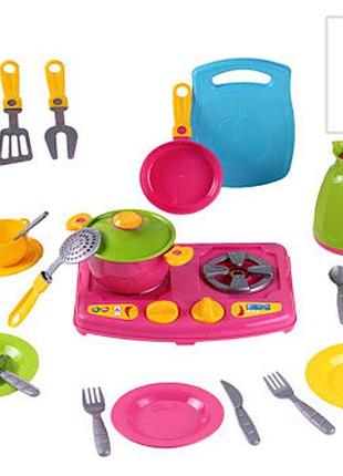 3596 кухонний набір 37 предметів у валізі технок