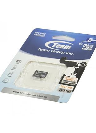 Карта пам`яті 8gb micro-sdhc team class10