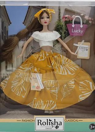 Лялька "emily" 29см, з аксесуарами, qj111a