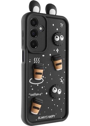 Чохол tpu toys case with ears для samsung galaxy a26 5g brown чохли, black, tpu, об'ємний 3d, накладка